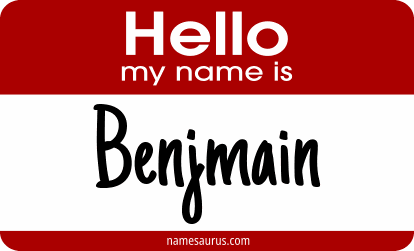 Hello my name is Benjmain png download