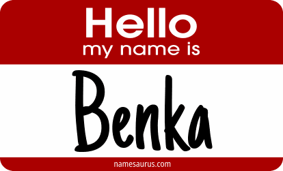 Hello my name is Benka png download