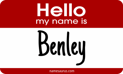 Hello my name is Benley png download