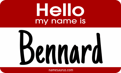 Hello my name is Bennard png download