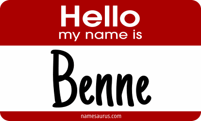 Hello my name is Benne png download