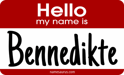 Hello my name is Bennedikte png download