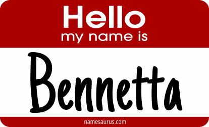 Hello my name is Bennetta png download