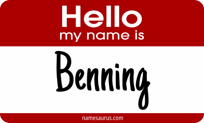 Hello my name is Benning png download