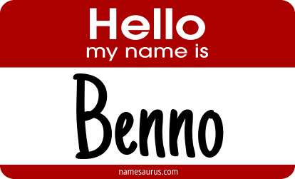Hello my name is Benno png download