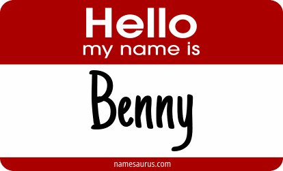 Hello my name is Benny png download