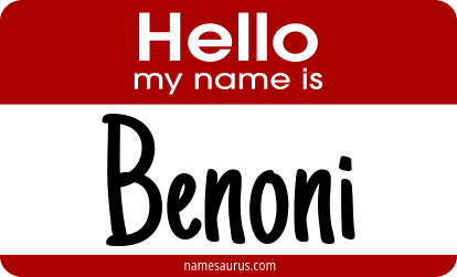 Hello my name is Benoni png download