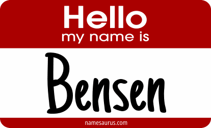 Hello my name is Bensen png download