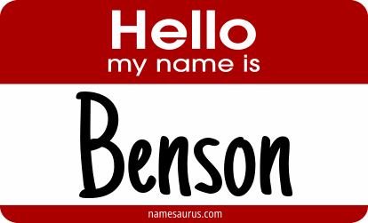 Hello my name is Benson png download