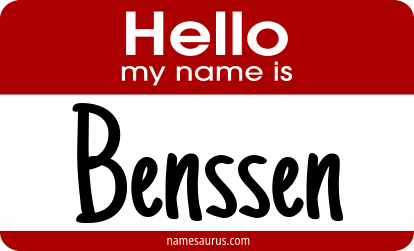 Hello my name is Benssen png download