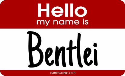 Hello my name is Bentlei png download