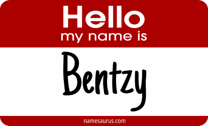 Hello my name is Bentzy png download