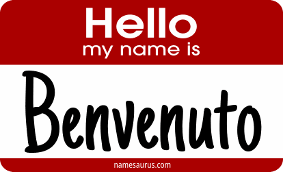 Hello my name is Benvenuto png download