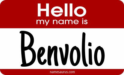 Hello my name is Benvolio png download