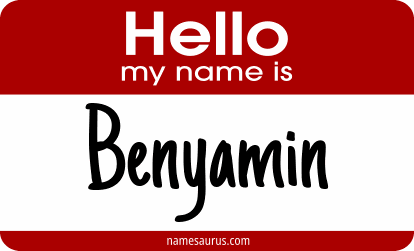 Hello my name is Benyamin png download