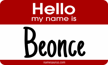 Hello my name is Beonce png download