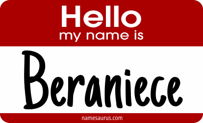Hello my name is Beraniece png download