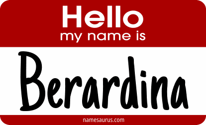 Hello my name is Berardina png download