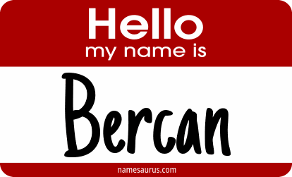 Hello my name is Bercan png download
