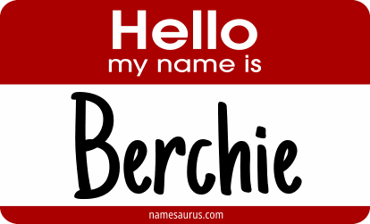 Hello my name is Berchie png download