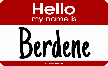 Hello my name is Berdene png download