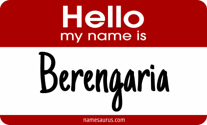 Hello my name is Berengaria png download