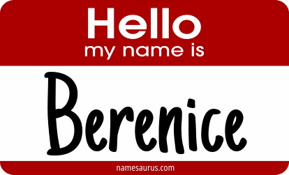 Hello my name is Berenice png download