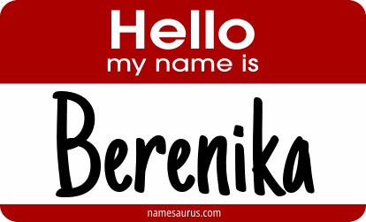 Hello my name is Berenika png download