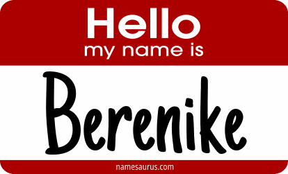 Hello my name is Berenike png download