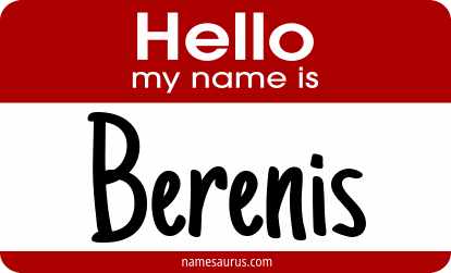 Hello my name is Berenis png download