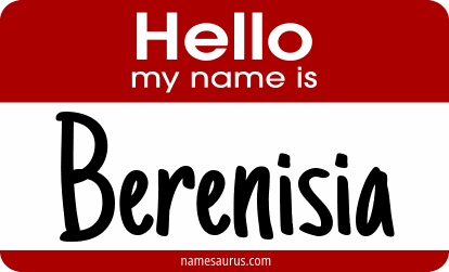 Hello my name is Berenisia png download