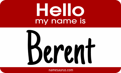 Hello my name is Berent png download