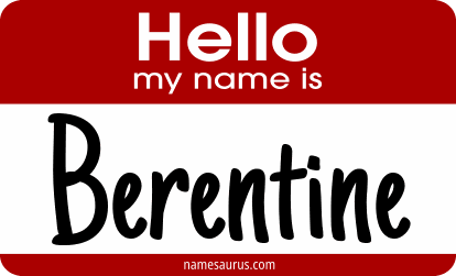 Hello my name is Berentine png download