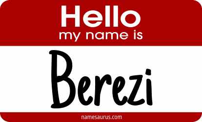 Hello my name is Berezi png download