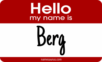 Hello my name is Berg png download