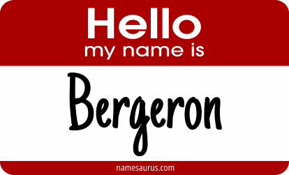 Hello my name is Bergeron png download
