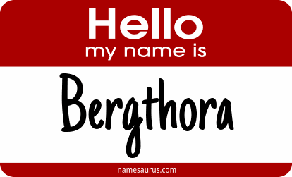 Hello my name is Bergthora png download