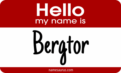 Hello my name is Bergtor png download