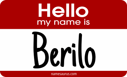 Hello my name is Berilo png download