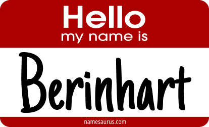 Hello my name is Berinhart png download