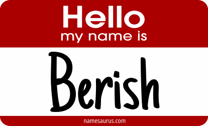 Hello my name is Berish png download