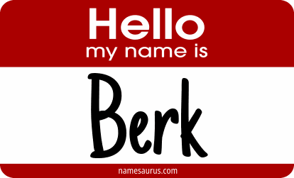 Hello my name is Berk png download