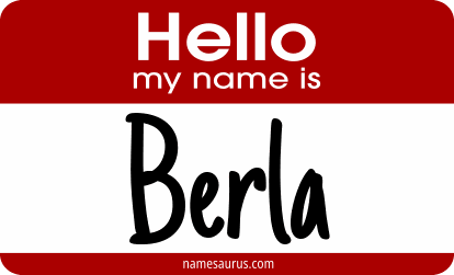 Hello my name is Berla png download