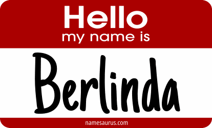 Hello my name is Berlinda png download