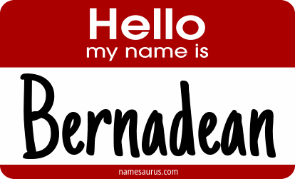 Hello my name is Bernadean png download