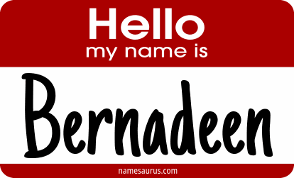 Hello my name is Bernadeen png download