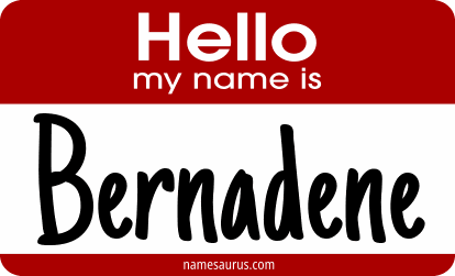 Hello my name is Bernadene png download