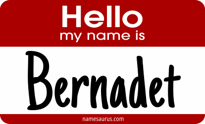 Hello my name is Bernadet png download