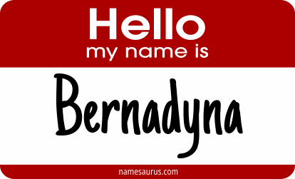 Hello my name is Bernadyna png download