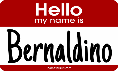 Hello my name is Bernaldino png download